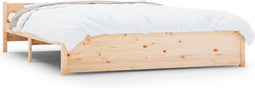 vidaXL - Bedframe - massief - hout - 150x200 - cm