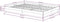 vidaXL - Bedframe - massief - hout - 150x200 - cm