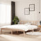 vidaXL - Bedframe - massief - hout - 150x200 - cm