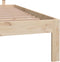 vidaXL - Bedframe - massief - hout - 150x200 - cm