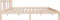 vidaXL - Bedframe - massief - hout - 150x200 - cm