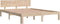vidaXL - Bedframe - massief - hout - 150x200 - cm