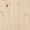 vidaXL - Bedframe - massief - hout - 150x200 - cm
