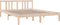 vidaXL - Bedframe - massief - hout - 150x200 - cm