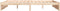 vidaXL - Bedframe - massief - hout - 150x200 - cm