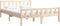 vidaXL - Bedframe - massief - hout - 150x200 - cm