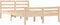 vidaXL - Bedframe - massief - hout - 150x200 - cm