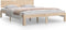 vidaXL - Bedframe - massief - hout - 150x200 - cm