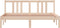 vidaXL - Bedframe - massief - hout - 150x200 - cm