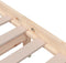 vidaXL - Bedframe - massief - hout - 150x200 - cm