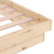 vidaXL - Bedframe - massief - hout - 150x200 - cm