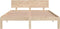vidaXL - Bedframe - massief - hout - 150x200 - cm