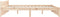 vidaXL - Bedframe - massief - hout - 150x200 - cm