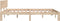 vidaXL - Bedframe - massief - hout - 150x200 - cm