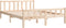 vidaXL - Bedframe - massief - hout - 150x200 - cm