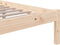 vidaXL - Bedframe - massief - hout - 150x200 - cm