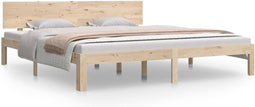 vidaXL - Bedframe - massief - hout - 180x200 - cm