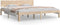 vidaXL - Bedframe - massief - hout - 180x200 - cm