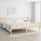 vidaXL - Bedframe - massief - hout - 180x200 - cm