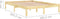 vidaXL - Bedframe - massief - hout - 180x200 - cm