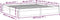 vidaXL - Bedframe - massief - hout - 180x200 - cm