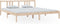 vidaXL - Bedframe - massief - hout - 180x200 - cm - Super - King - Size