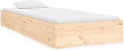 vidaXL - Bedframe - massief - hout - 75x19 - cm