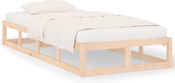vidaXL - Bedframe - massief - hout - 75x190 - cm