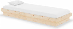 vidaXL - Bedframe - massief - hout - 75x190 - cm