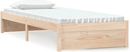 vidaXL - Bedframe - massief - hout - 75x190 - cm