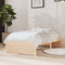 vidaXL - Bedframe - massief - hout - 75x190 - cm