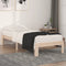 vidaXL - Bedframe - massief - hout - 75x190 - cm