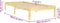 vidaXL - Bedframe - massief - hout - 75x190 - cm