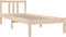vidaXL - Bedframe - massief - hout - 75x190 - cm