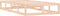 vidaXL - Bedframe - massief - hout - 75x190 - cm