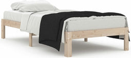 vidaXL - Bedframe - massief - hout - 90x190 - cm - Single