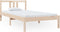 vidaXL - Bedframe - massief - hout - 90x190 - cm