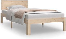 vidaXL - Bedframe - massief - hout - 90x190 - cm