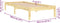 vidaXL - Bedframe - massief - hout - 90x190 - cm