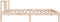 vidaXL - Bedframe - massief - hout - 90x190 - cm