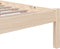vidaXL - Bedframe - massief - hout - 90x190 - cm