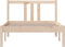 vidaXL - Bedframe - massief - hout - 90x190 - cm