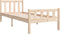 vidaXL - Bedframe - massief - hout - 90x190 - cm