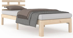 vidaXL - Bedframe - massief - hout - 90x200 - cm