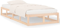 vidaXL - Bedframe - massief - hout - 90x200 - cm