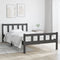 vidaXL - Bedframe - massief - hout - grijs - 100x200 - cm