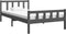 vidaXL - Bedframe - massief - hout - grijs - 100x200 - cm