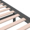 vidaXL - Bedframe - massief - hout - grijs - 100x200 - cm
