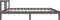 vidaXL - Bedframe - massief - hout - grijs - 100x200 - cm