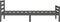 vidaXL - Bedframe - massief - hout - grijs - 100x200 - cm